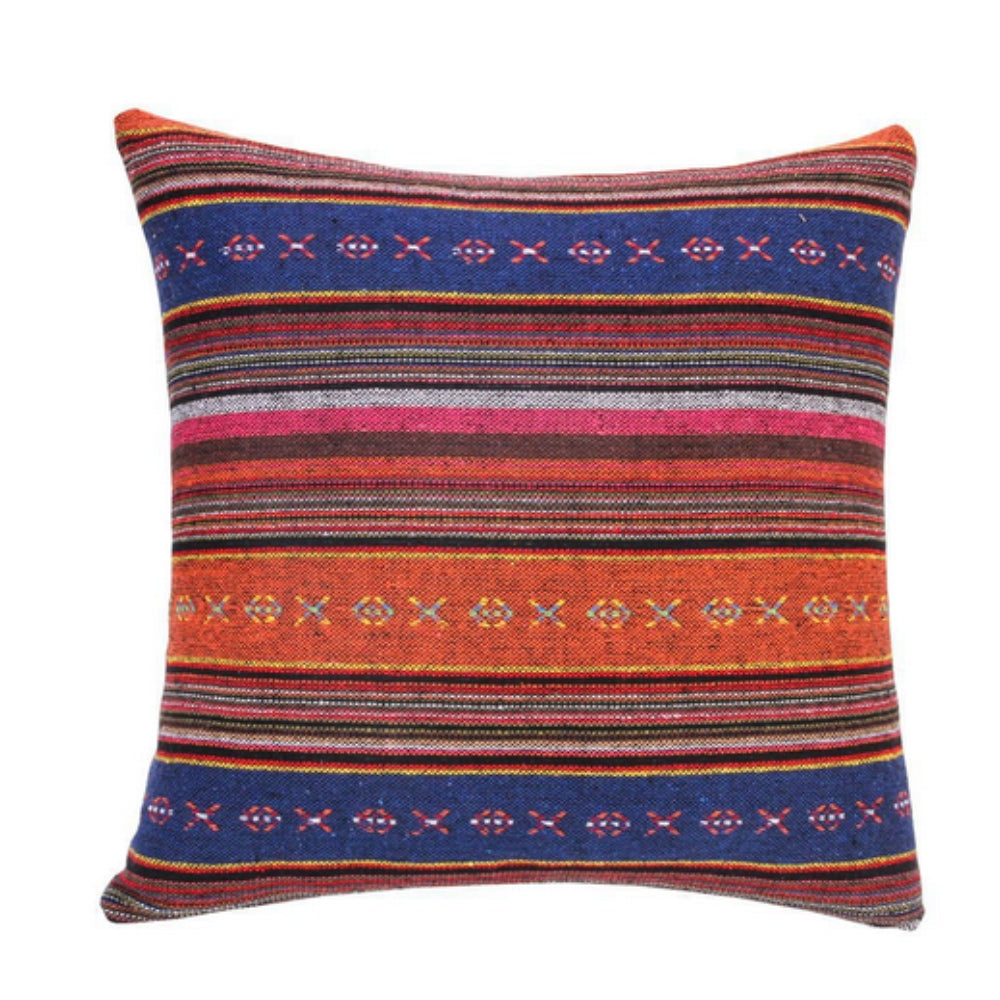 Colorful Global Pattern Throw Pillow Cover - Yeezlab