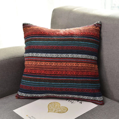 Colorful Global Pattern Throw Pillow Cover