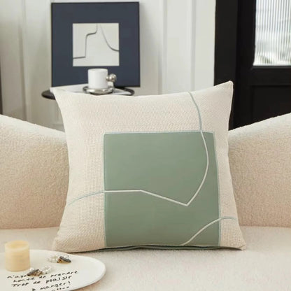 Decorative Pillow with Modern Stitch Pattern - Yeezlab