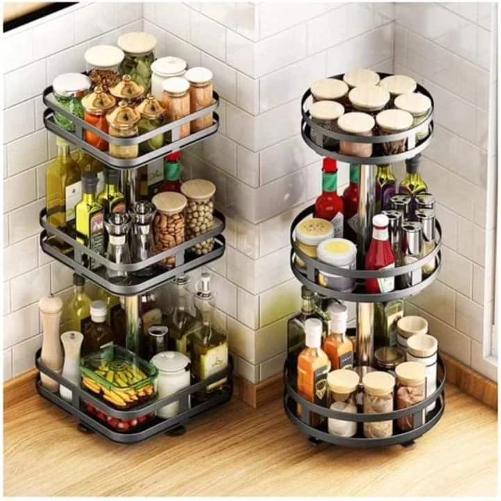 Adjustable 3 Tier Spice Storage Rack