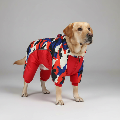 Cozy Insulated Dog Winter Coat with Reflective Stripes