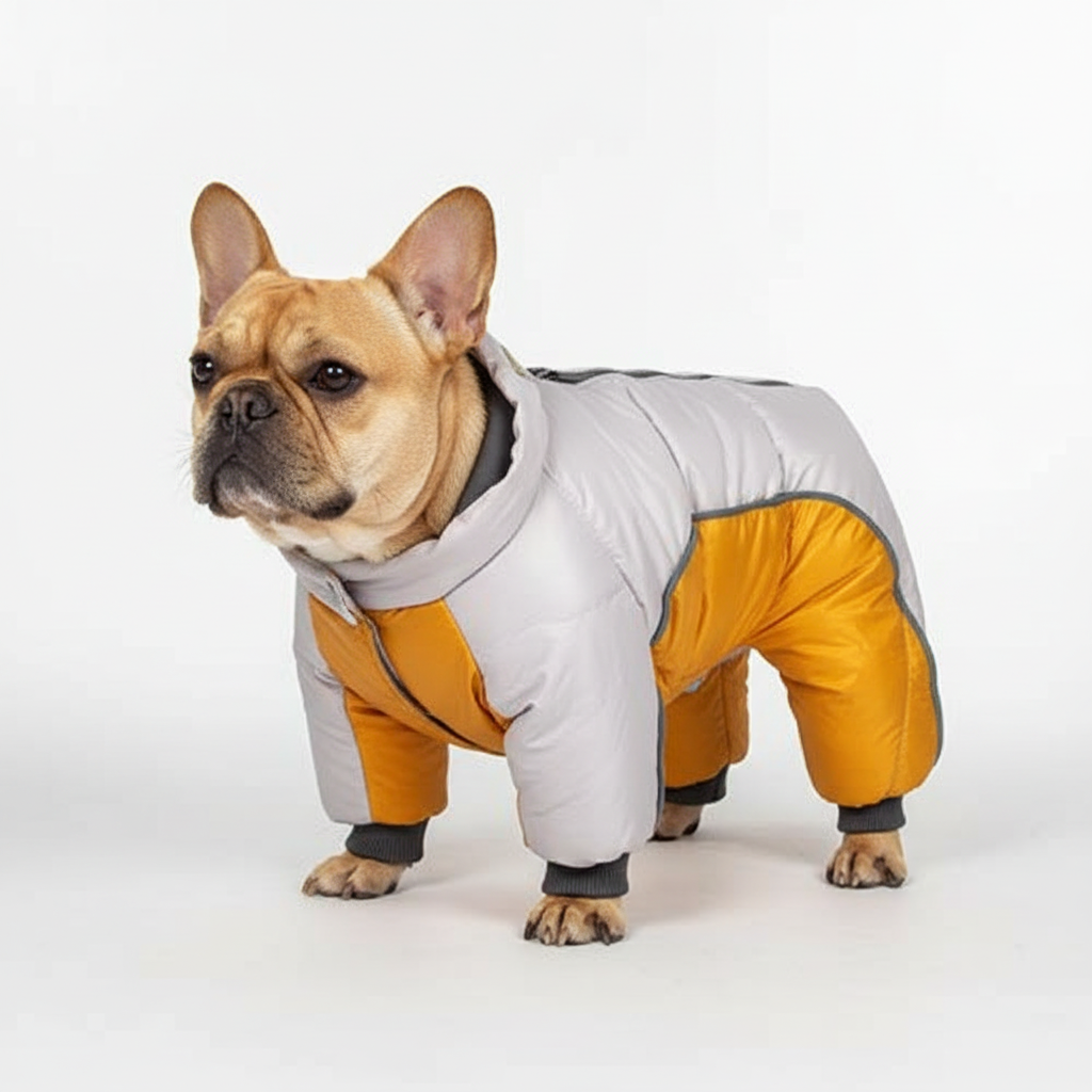 Cozy Insulated Dog Winter Coat with Reflective Stripes