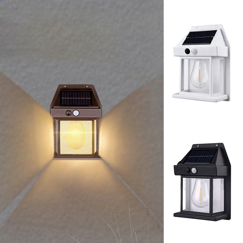 Outdoor Solar Powered LED Wall Lamp