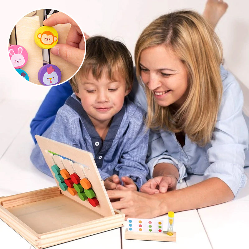 Double Sided Wooden Brain Teaser Puzzle