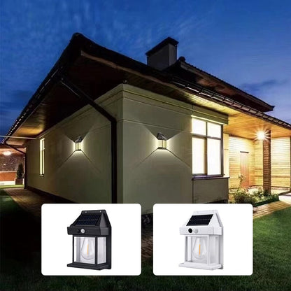 Outdoor Solar Powered LED Wall Lamp