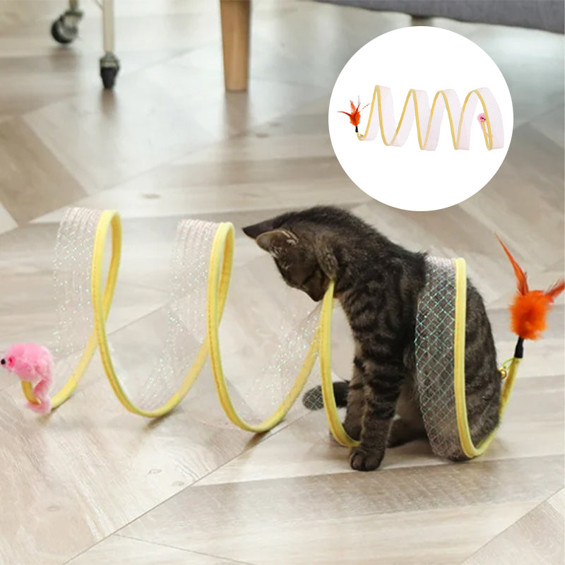 Fun Foldable Kitty Play Tunnel