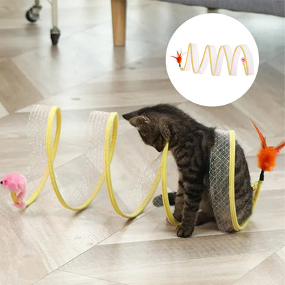 Fun Foldable Kitty Play Tunnel