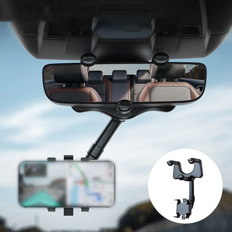 Universal Adjustable Car Phone Mount Rear View Mirror Holder