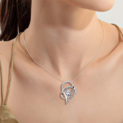 Lovely Mom Heart Pendant Necklace