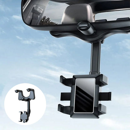Universal Adjustable Car Phone Mount Rear View Mirror Holder - Yeezlab