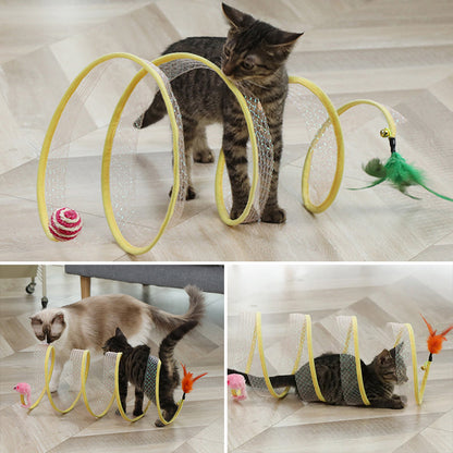 Fun Foldable Kitty Play Tunnel