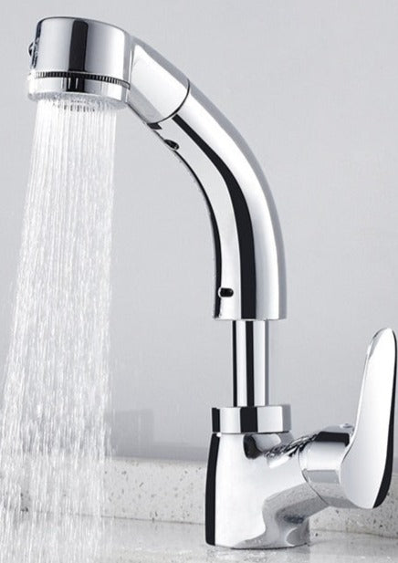 Yeezlab | FlexiStream Adjustable Bathroom Faucet Pull-Out Chrome Finish