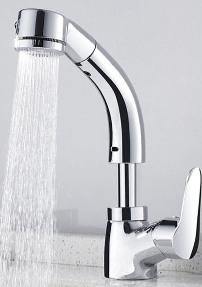 Yeezlab | FlexiStream Adjustable Bathroom Faucet Pull-Out Chrome Finish