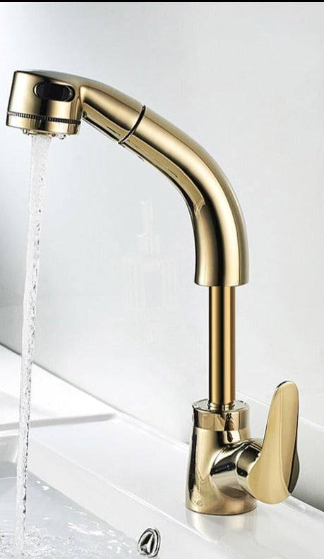 Yeezlab | FlexiStream Adjustable Bathroom Faucet Pull-Out Chrome Finish