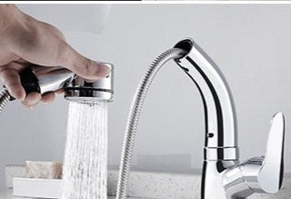 Yeezlab | FlexiStream Adjustable Bathroom Faucet Pull-Out Chrome Finish