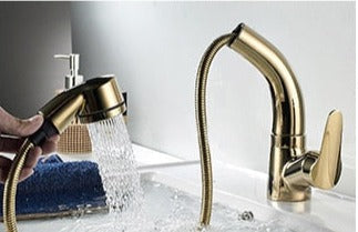 Yeezlab | FlexiStream Adjustable Bathroom Faucet Pull-Out Chrome Finish