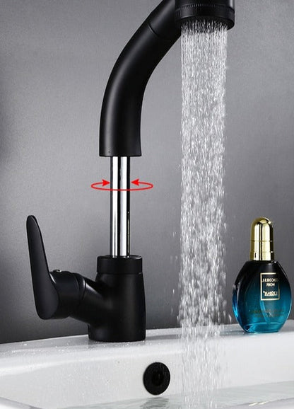 Yeezlab | FlexiStream Adjustable Bathroom Faucet Pull-Out Chrome Finish