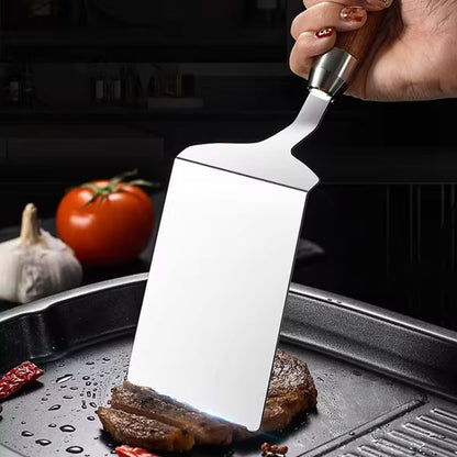 Premium Metal Spatula with Wood Grip