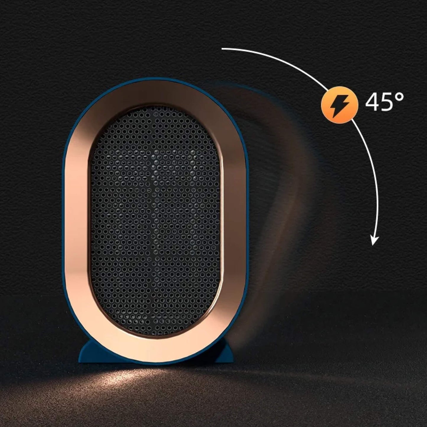 Compact Ceramic Electric Space Heater for Home Office