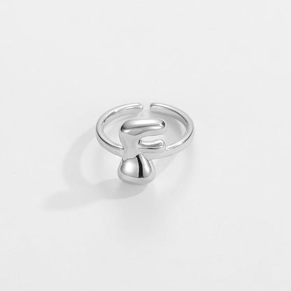 Fashionable Alphabet Initial Ring