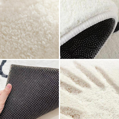 Plush Checkered Bedroom Area Rug Soft Rectangle Mat - Yeezlab