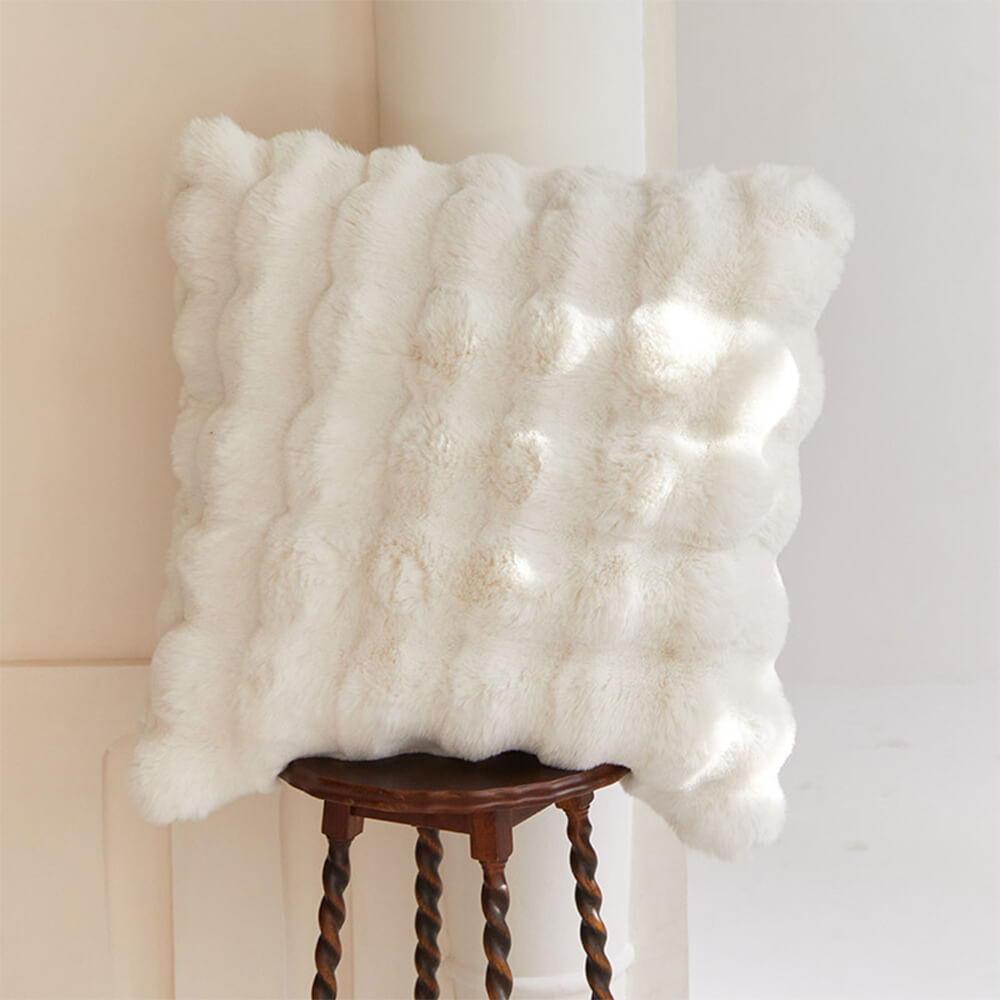 Luxurious Plush Double Layer Fake Fur Throw Blanket