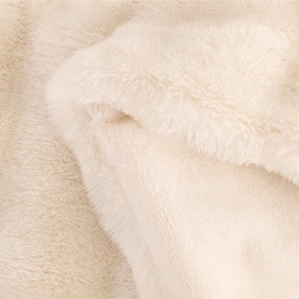 Luxurious Plush Double Layer Fake Fur Throw Blanket