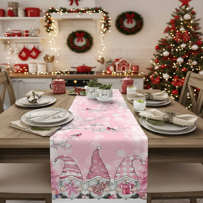 Holiday Snowflake Table Runner for Christmas Decoration