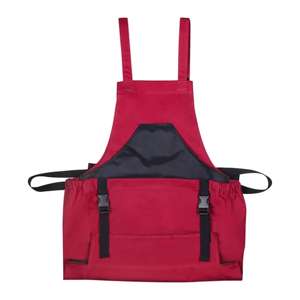 Gardening Apron with Tool Pockets – Adjustable Cross-Back Apron for Garden and Workshop