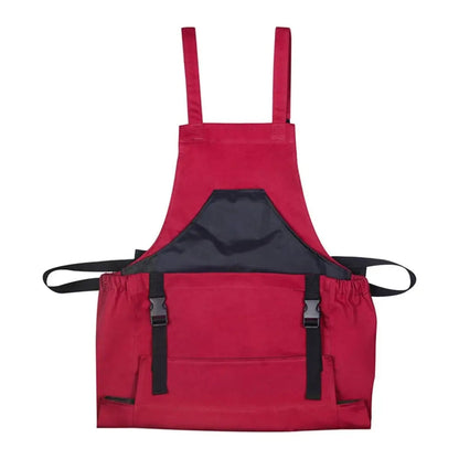Gardening Apron with Tool Pockets – Adjustable Cross-Back Apron for Garden and Workshop