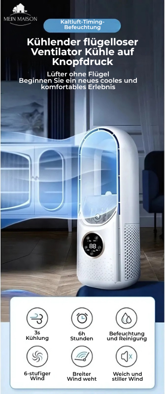 Portable USB Desk Fan Silent Cooler with Timer