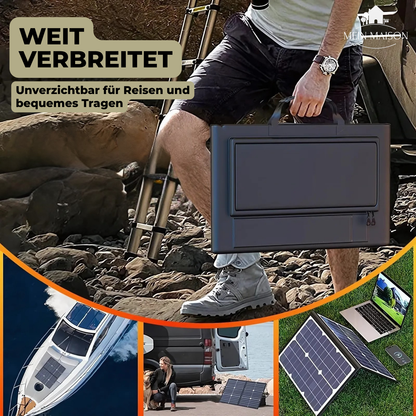 Portable 1000W Solar Power Kit for Camping and Outdoors
