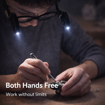 2PCS LED Reading Light for Glasses