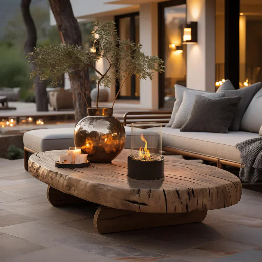 Clean Burning Glass Tabletop Bio Ethanol Fireplace