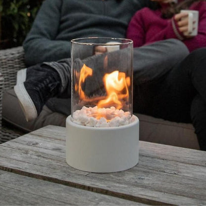 Clean Burning Glass Tabletop Bio Ethanol Fireplace