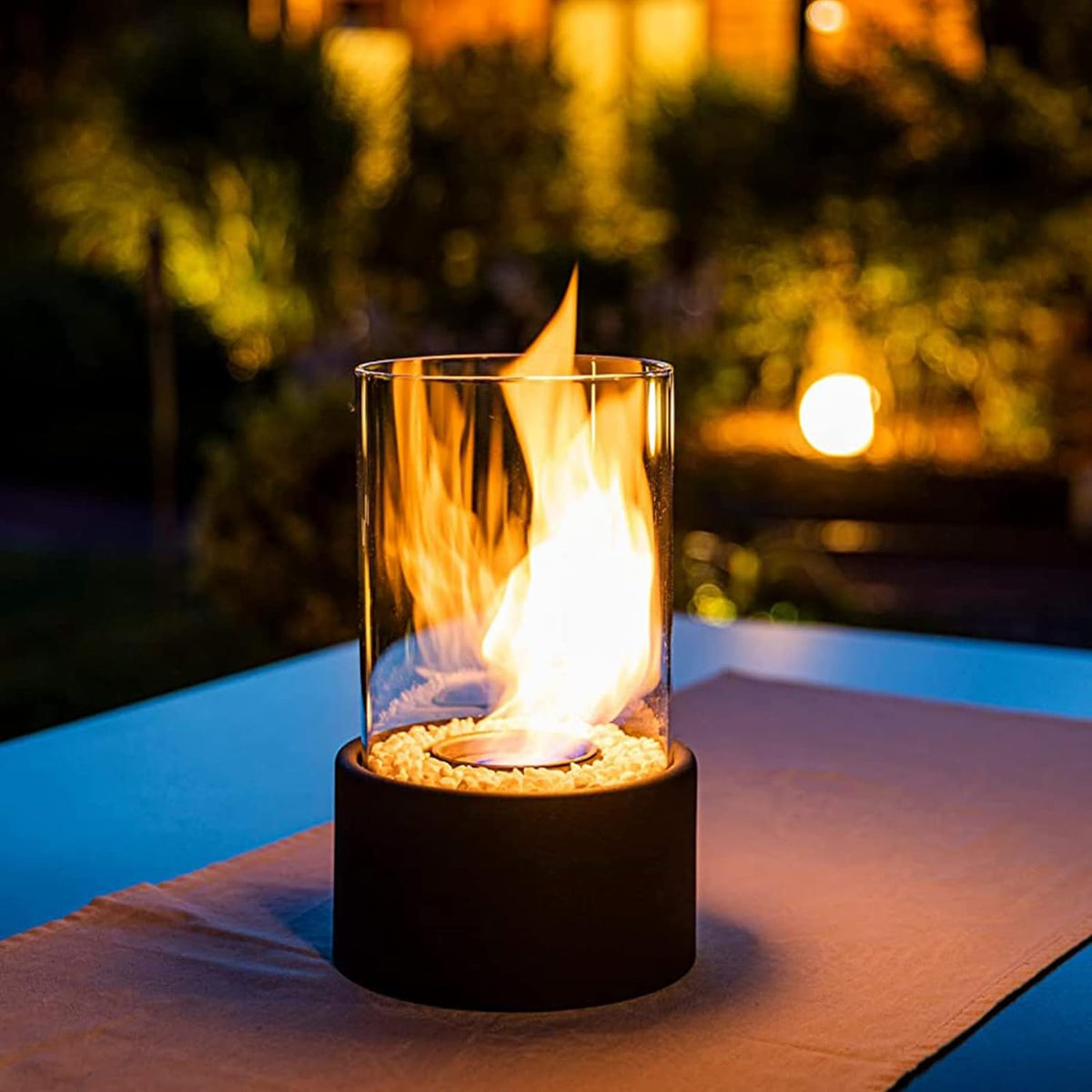 Clean Burning Glass Tabletop Bio Ethanol Fireplace
