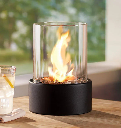 Clean Burning Glass Tabletop Bio Ethanol Fireplace