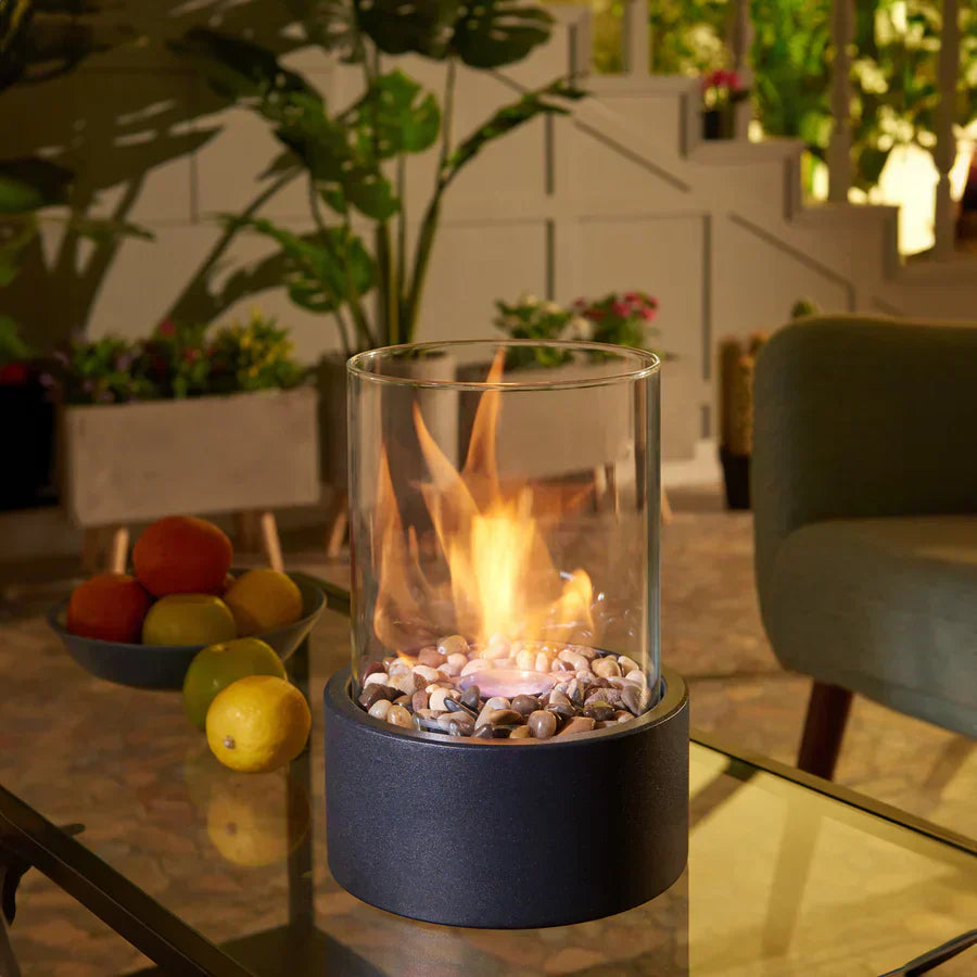 Clean Burning Glass Tabletop Bio Ethanol Fireplace