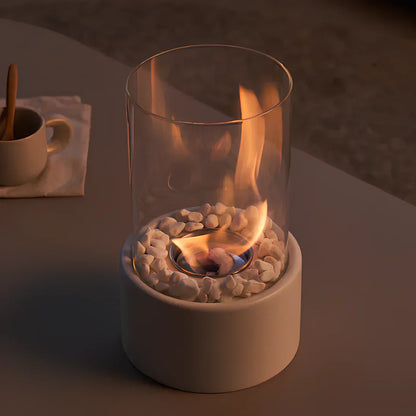 Clean Burning Glass Tabletop Bio Ethanol Fireplace