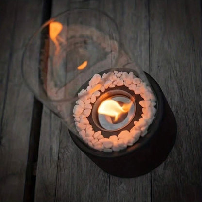 Clean Burning Glass Tabletop Bio Ethanol Fireplace