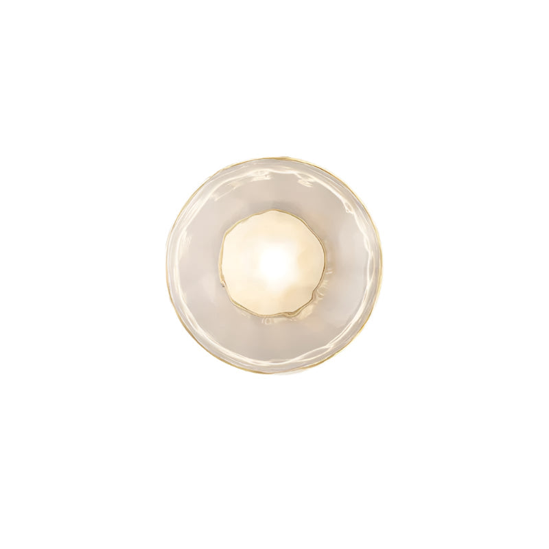 Minimalist Round Glass Wall Light