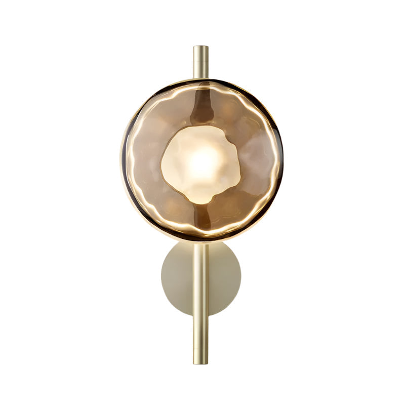 Minimalist Round Glass Wall Light