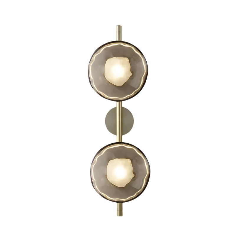 Minimalist Round Glass Wall Light
