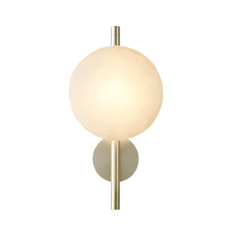 Minimalist Round Glass Wall Light