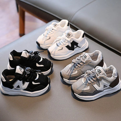 Kids Gray Fashion Sneakers