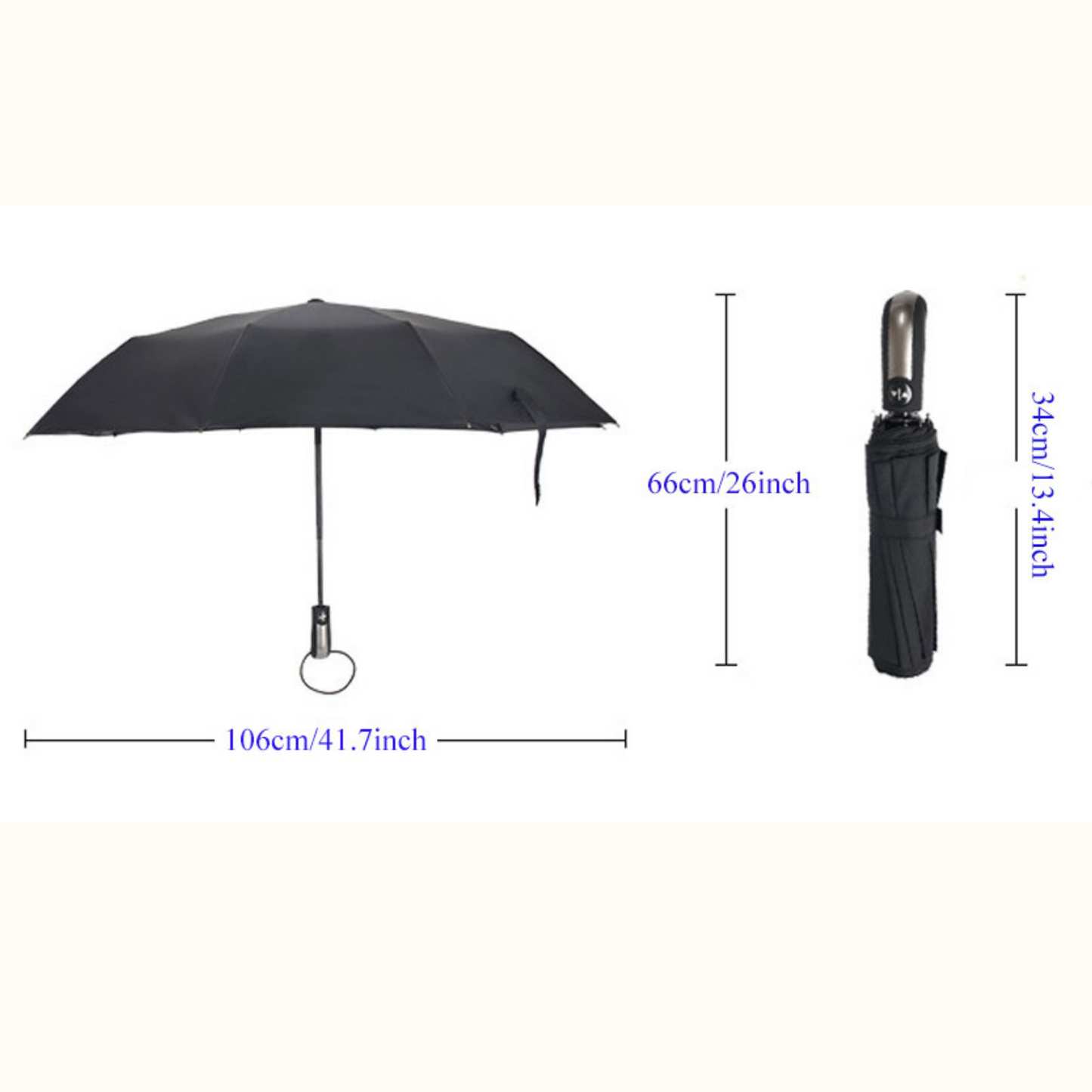 Waterproof Compact Automatic Sun Umbrella