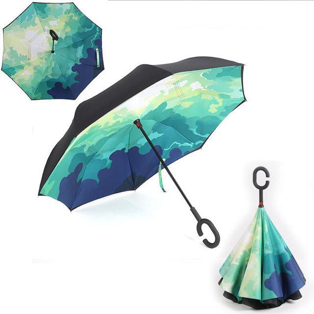 Windproof Automatic Folding Rain Umbrella