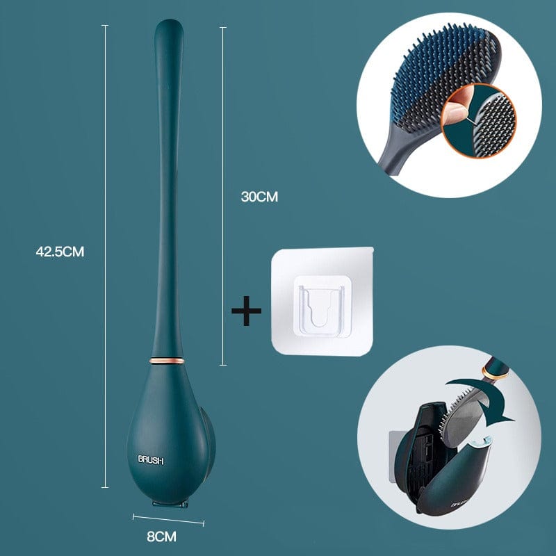 Bathroom Essentials | Sanitary Toilet Brush with Holder and Fast Dry Design