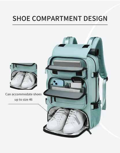 Extra Large Water Resistant Hiking Backpack with USB Charger