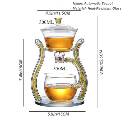 Luxury Clear Glass Magnetic Tea Strainer